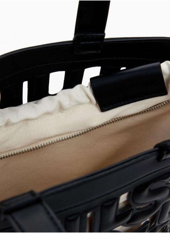 Small Perforated Letters Bag