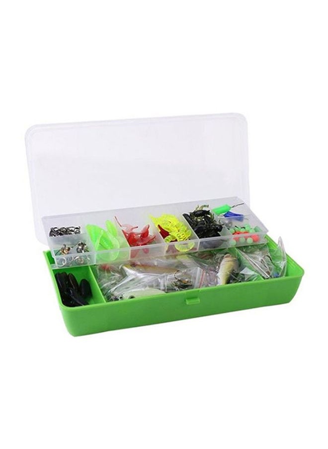 101-Piece Artificial Fishing Bait Set With Tackle Box 21x 11.5x4.2cm