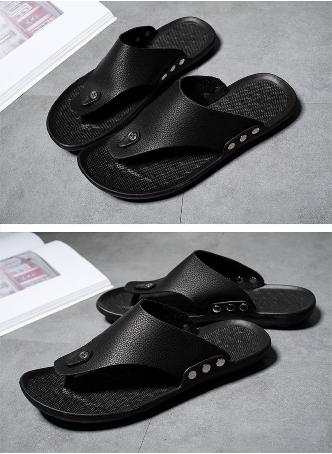 Men's Stylish EVA Flip Flop Sandals - Men's Casual Flat Sandals - Soft And Comfortable Flip Flops Perfect For Keeping Feet Cool Size 42 - Indoor And Outdoor Beach Fashion Essentials