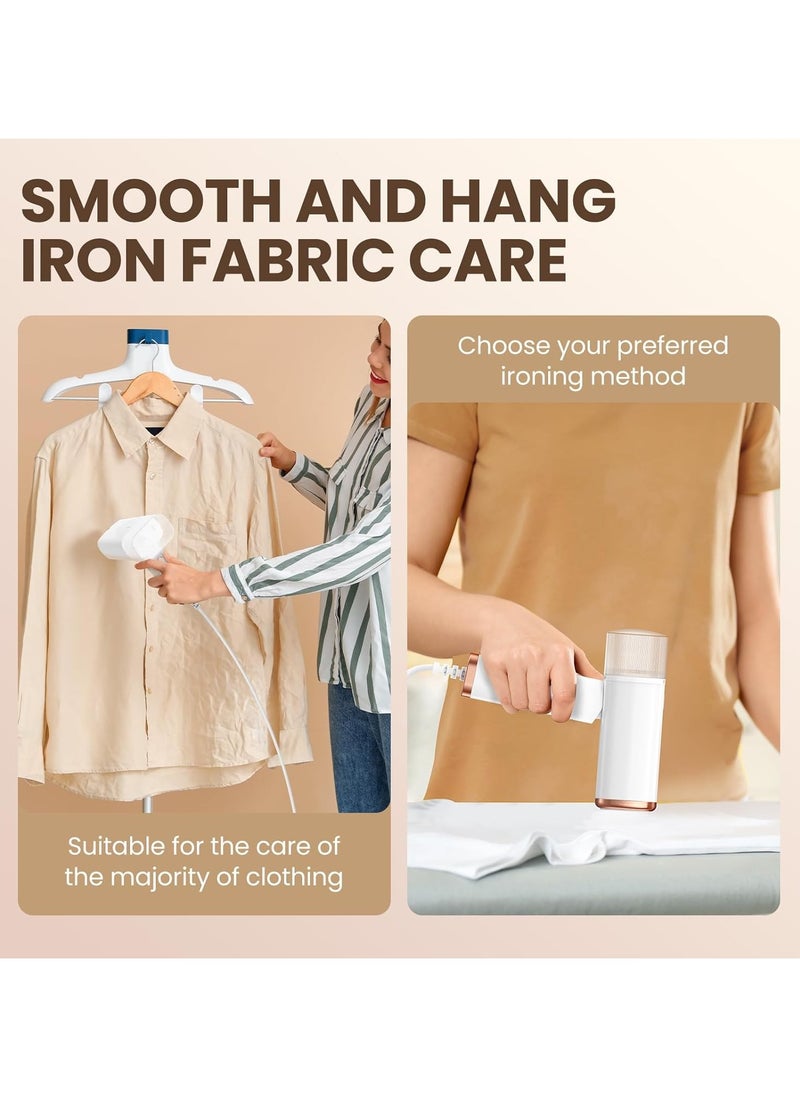 Portable Handheld Steam Hanging Iron Folding: easy to remove wrinkled clothes steam iron removes 20 seconds fast heating, 1200W, 120ml home and travel water tanks