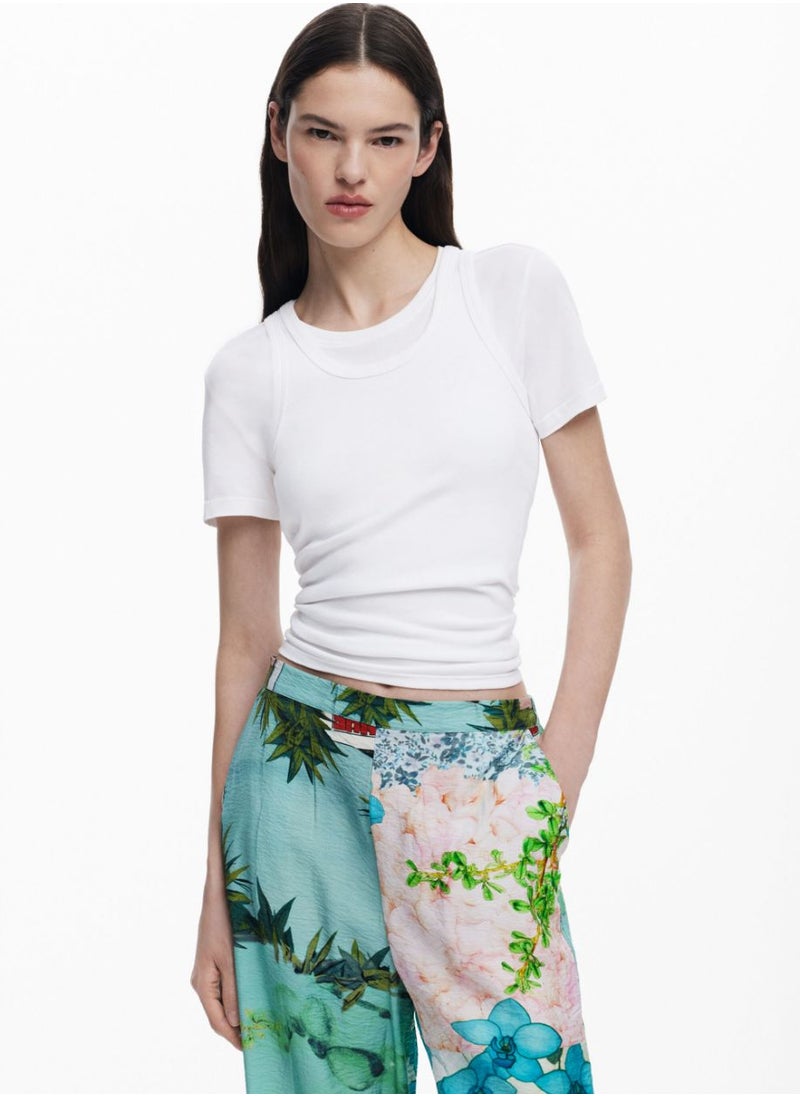 Floral Print Trousers
