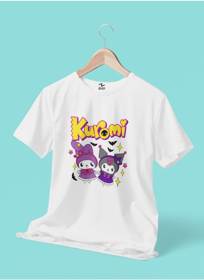 Kuromi With My Melody T-Shirt Design For Kids