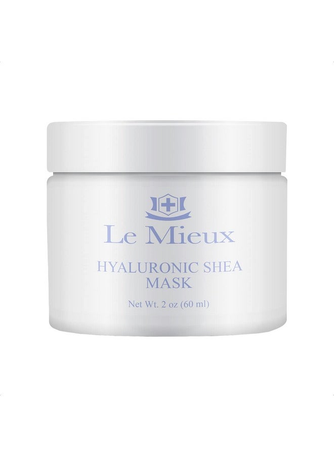 Le Mieux Hyaluronic Shea Mask - Hydrating Cream Mask for Dry & Mature Skin with Shea Butter & Botanical Extracts, Hyaluronic Acid Facial Mask with No Parabens or Sulfates (2 oz / 60 ml)