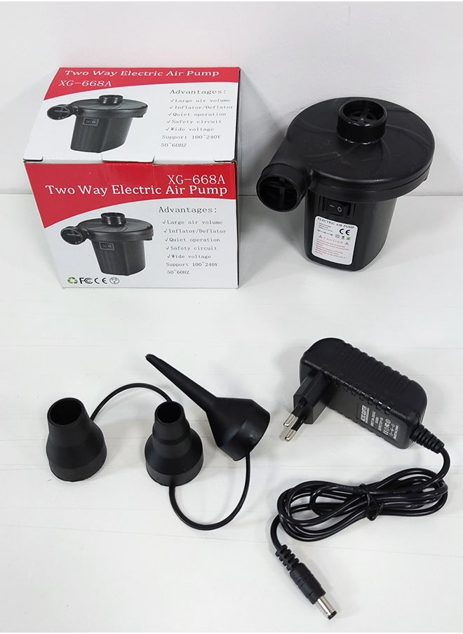 Mattress Inflatable Electric Air Pump Black
