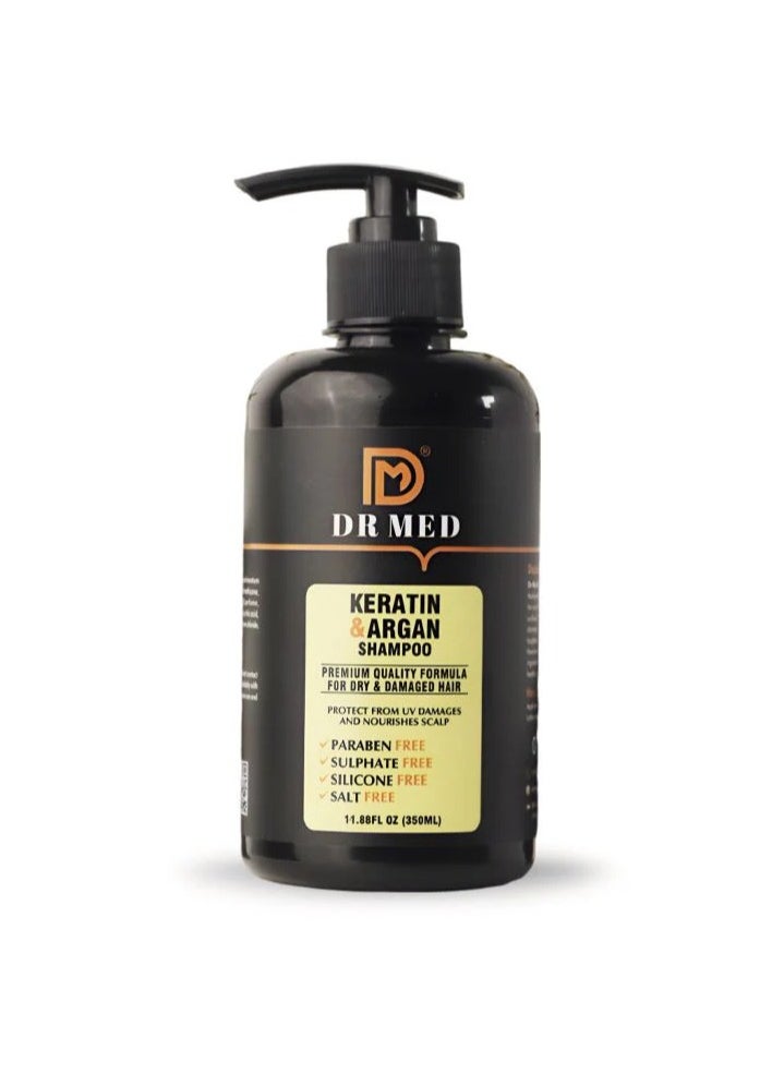 DR MED Keratin & Argan Oil Enriched Shampoo 350ML.