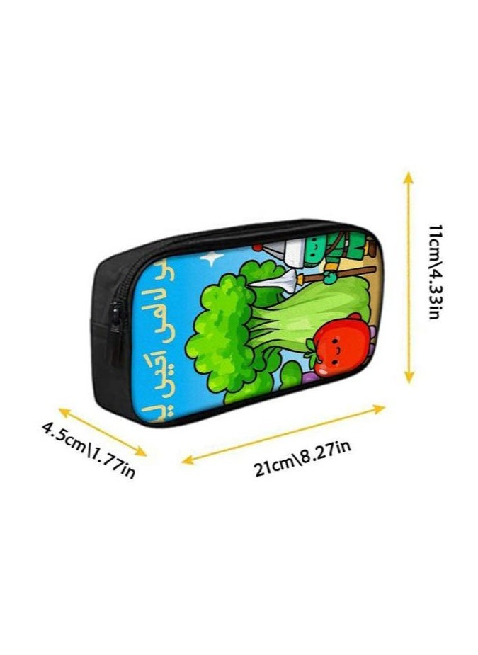 Cartoon three-piece schoolbag with front pocket - 330