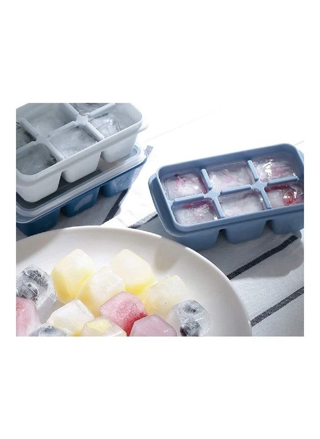 3 Packs With Removable Lid Easy Release Flexible Ice Cube Mold Multicolour