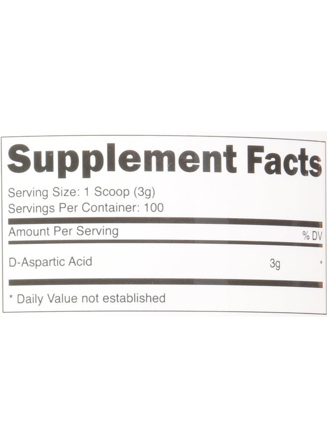 D-Aspartic Acid (Daa) Powder 300G - Pure D Aspartic Acid