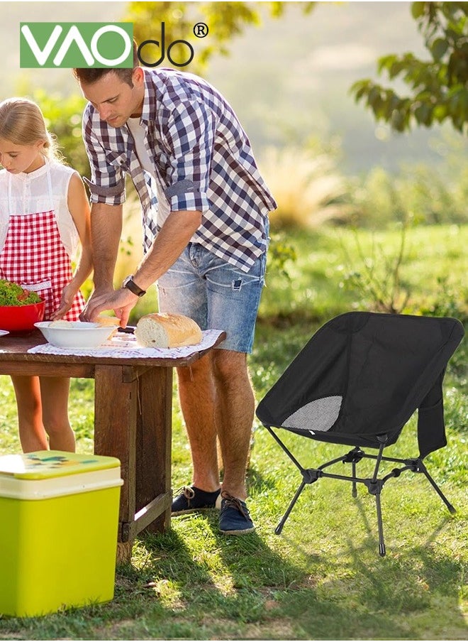Lightweight Folding Camping Chair Stable Portable Compact Portable Camping Chair for Outdoor Camp, Travel, Beach, Picnic, Festival, Hiking, Backpacking, Supports 320Lbs Backpacking Chair Beach Chair