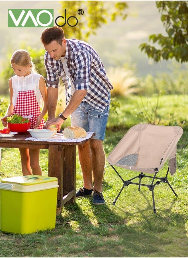 Lightweight Folding Camping Chair Stable Portable Compact Portable Camping Chair for Outdoor Camp, Travel, Beach, Picnic, Festival, Hiking, Backpacking, Supports 320Lbs Backpacking Chair Beach Chair