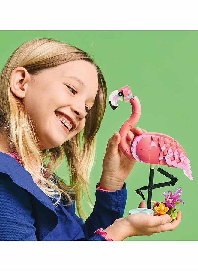 Creator 3in1 Wild Animals: Pink Flamingo Toy - Transforms into a Cockatoo Parrot Figure or Axolotl - Creative Building Set for Kids, 8+ Year Old Boys & Girls - Birthday Gift - 31170 (288 pieces)