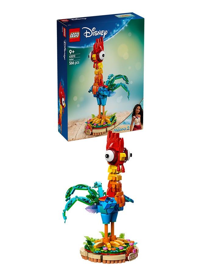 Disney Moana 2 Heihei Buildable Animal Toy - Chicken Figure with rotating head, posable wings and tail feathers - Building Set for 9+ Year Old Girls And Boys - Birthday Gift Idea - 43272