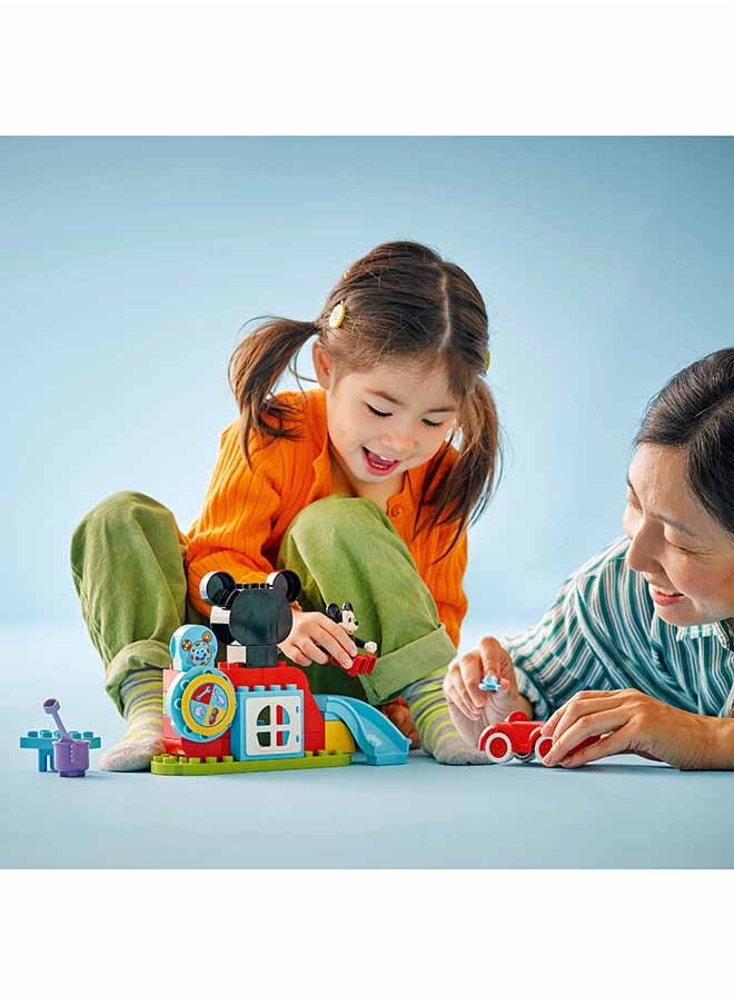 DUPLO  Disney Mickey Mouse Clubhouse & Car Set - Colour Sorting Toy with a Character Figure - Gifts for 2+ Year Old Toddlers, Girls & Boys - Great for Montessori 10454 (27 pieces)