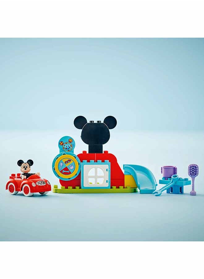 DUPLO  Disney Mickey Mouse Clubhouse & Car Set - Colour Sorting Toy with a Character Figure - Gifts for 2+ Year Old Toddlers, Girls & Boys - Great for Montessori 10454 (27 pieces)