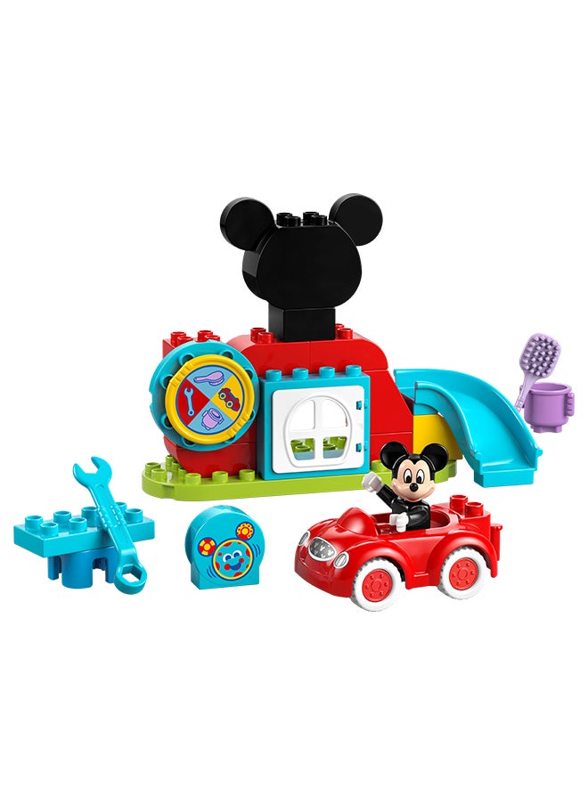 DUPLO  Disney Mickey Mouse Clubhouse & Car Set - Colour Sorting Toy with a Character Figure - Gifts for 2+ Year Old Toddlers, Girls & Boys - Great for Montessori 10454 (27 pieces)