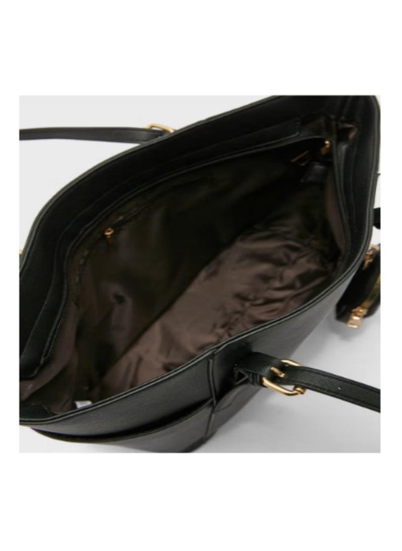4 In 1 Handbag Set With Tote, Crossbody, Pouch And Cardholder