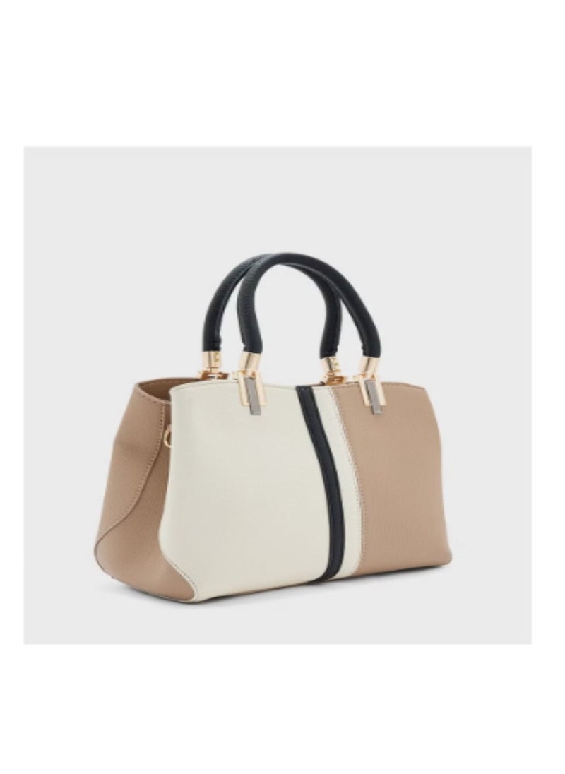 Color Block Satchel Bag