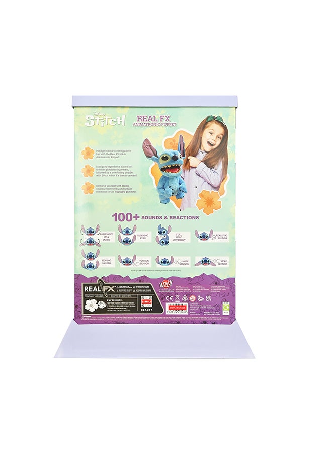 Stitch RealFX Animatronic Puppet 18 Inch Plush
