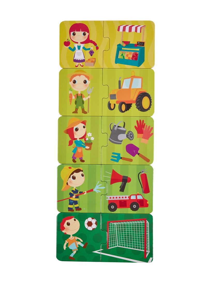 Eurekakids Professions Montessori Educational Puzzle 40 pcs | For Toddler and Kids | For 24M+