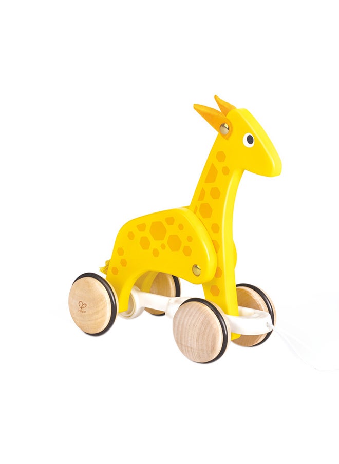 Push And Pull Giraffe Wooden Pull Along Toy