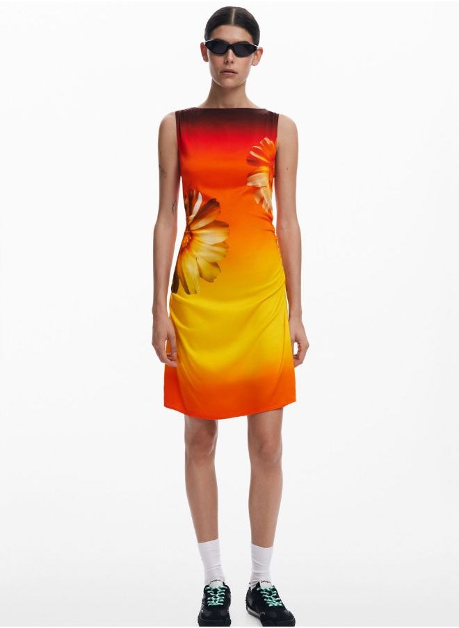 Ombre Asymmetrical Dress
