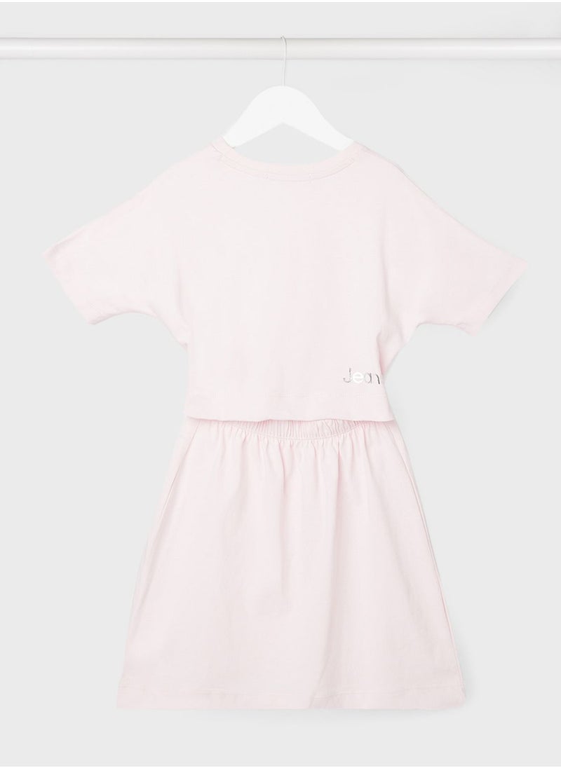 Kids Institutional Logo Dress