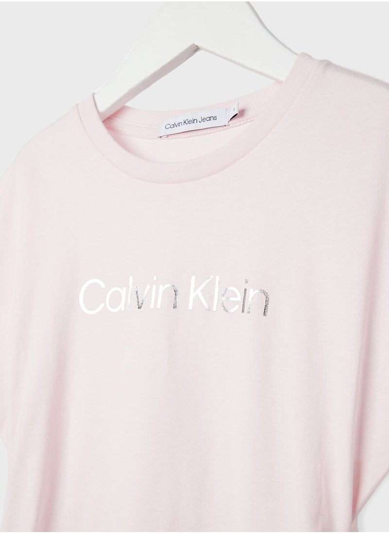 Kids Institutional Logo Dress