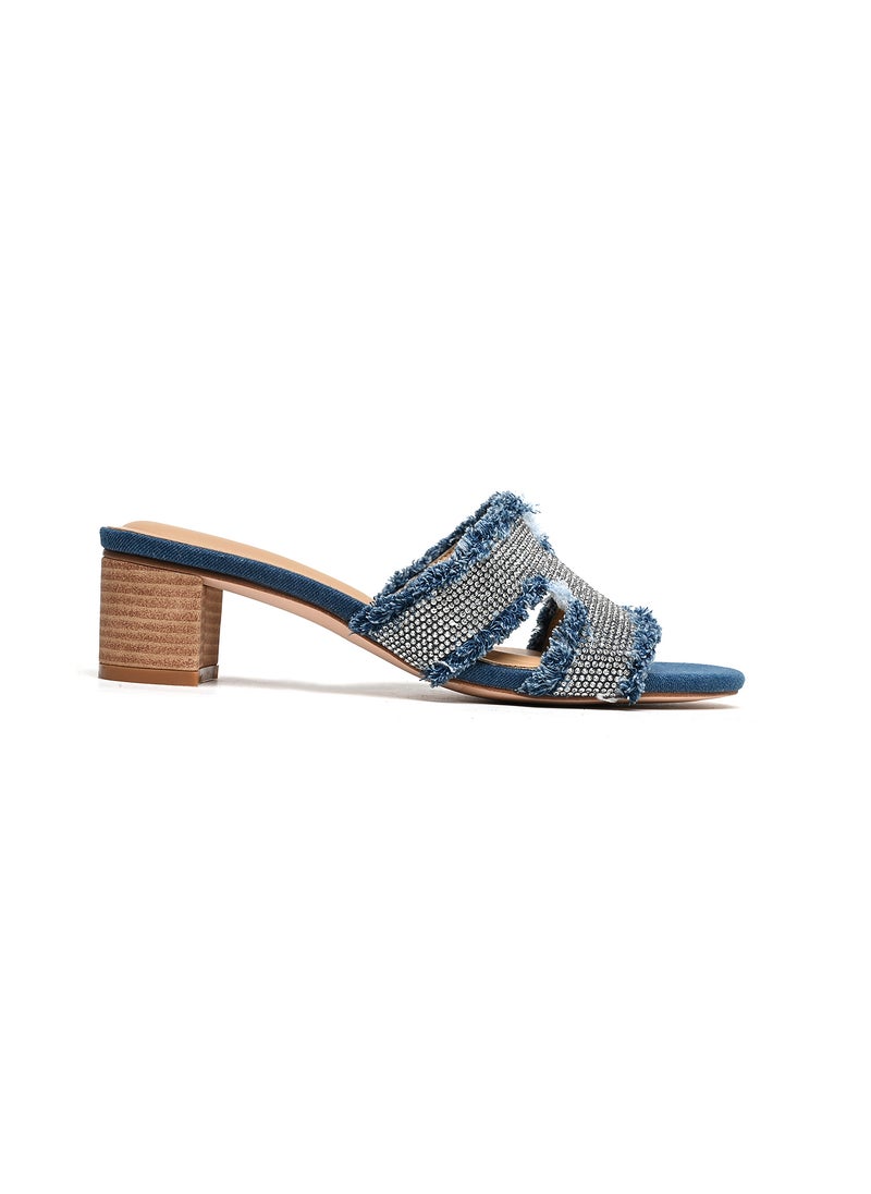 Sling back Embellished Platform Pumps