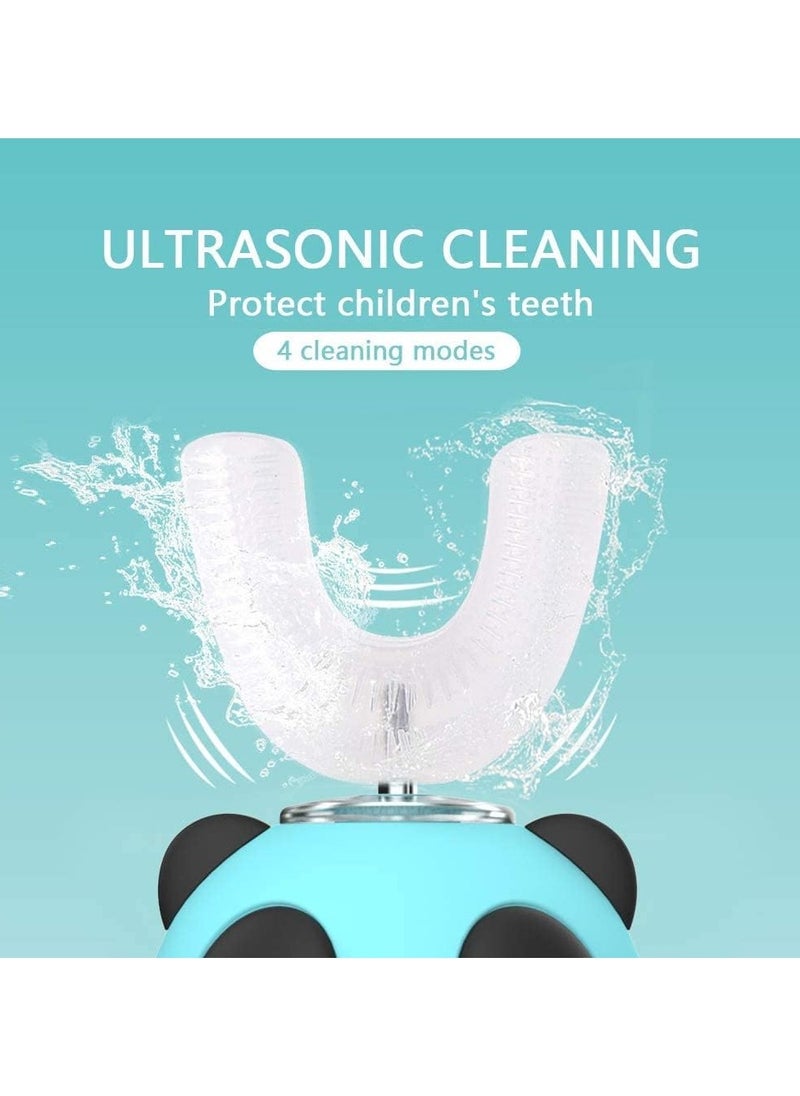 360° Children's U-Shape Automatic Toothbrush, U-Shape Ultrasonic Toothbrush, 3 Modes, Full Mouth Baby Toothbrush, Clean Toothbrush for 7-15 Years Olds