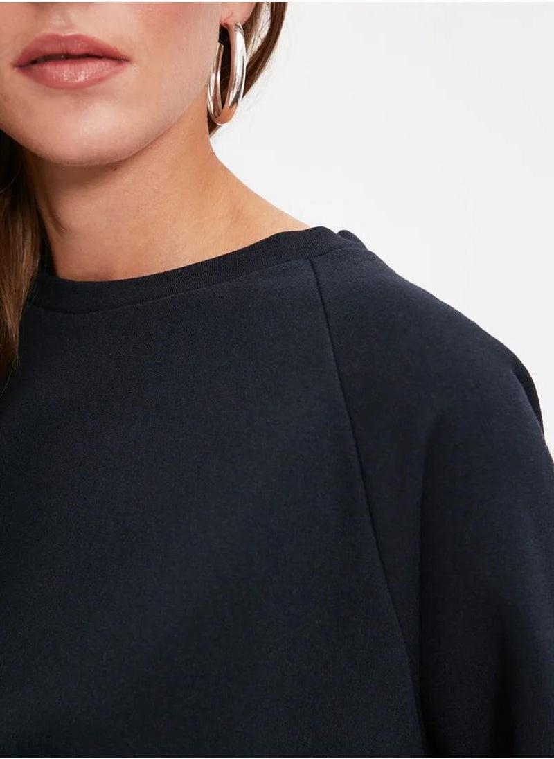 Oversized Crew Neck Sweatshirt