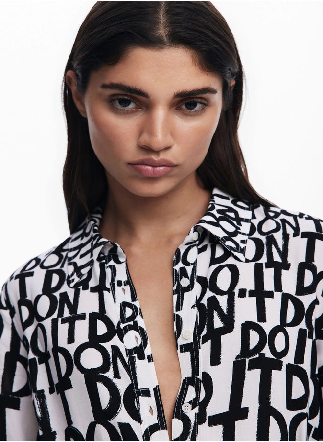 Lettering Midi Dress