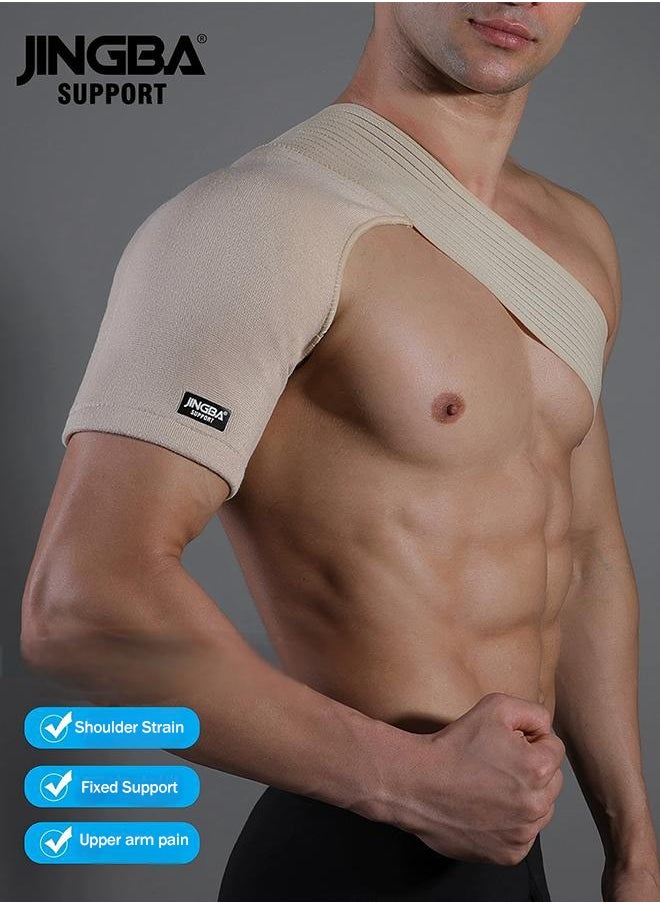 JINGBA Adjustable Shoulder Support Strap For Weightlifting, Cycling & Sports - Relieve Tendonitis Pain, Breathable & Comfortable For All-Day Wear