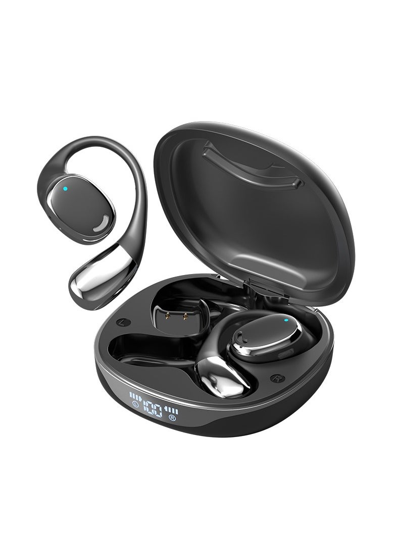 Bone Conduction Wireless Bluetooth Headphones – Open-Ear Sport Design, Long Battery Life, Noise Cancellation, Fast Charging, Bluetooth 5.4, Hi-Res Sound, TWS Earbuds