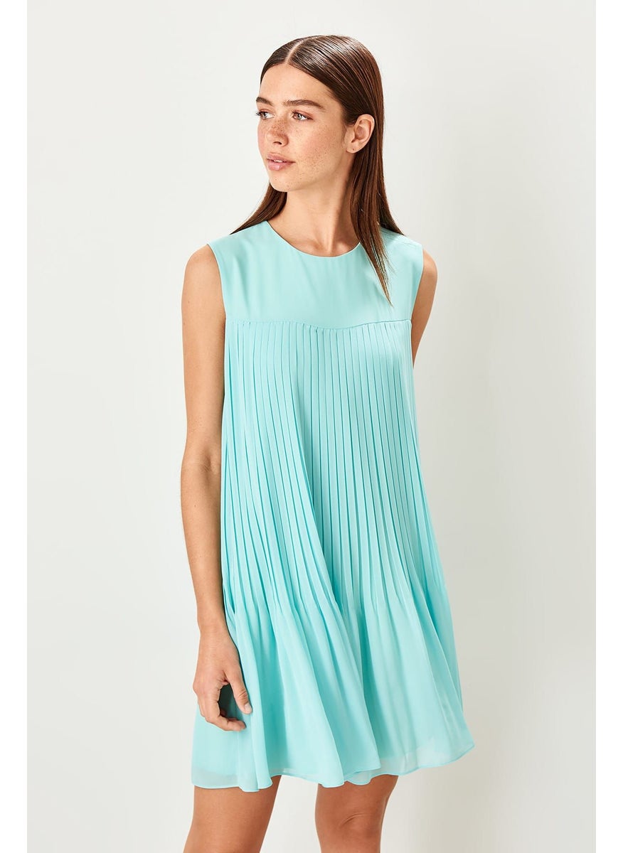 Pleated Swing Dress