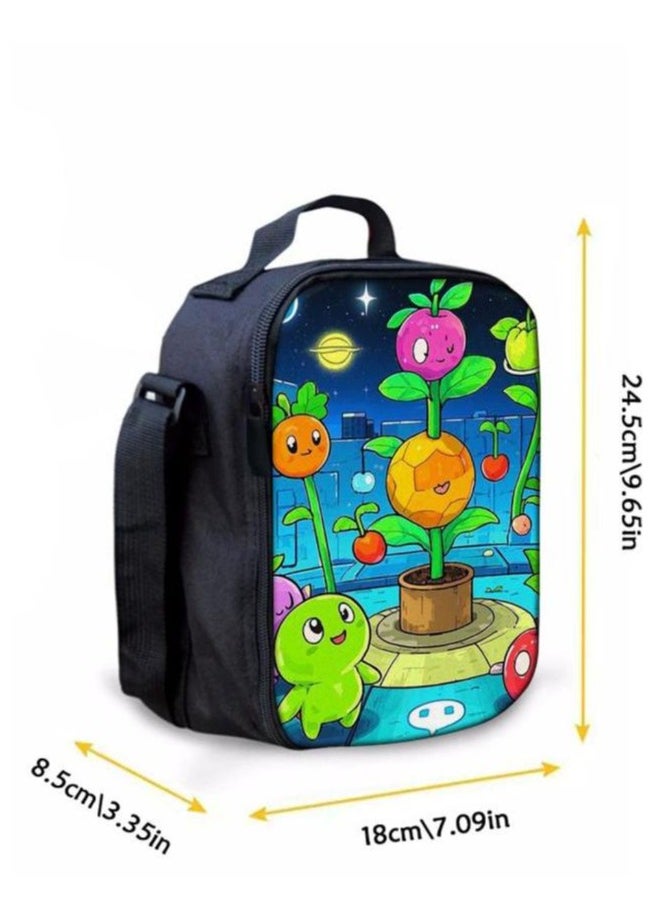 Cartoon three-piece schoolbag with front pocket - 1153