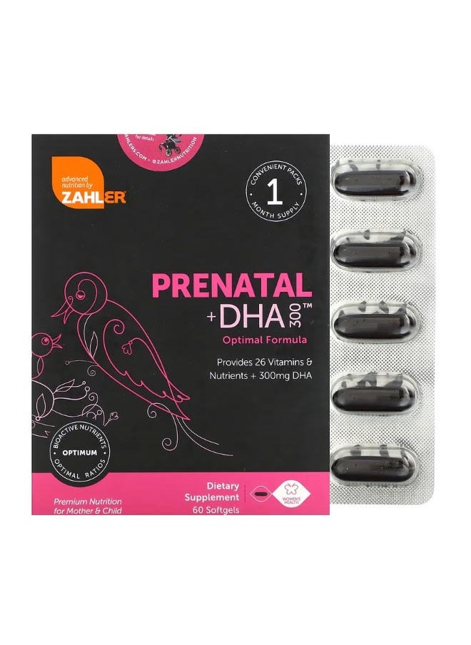 Prenatal  DHA 300 Optimal Formula 60 Softgels