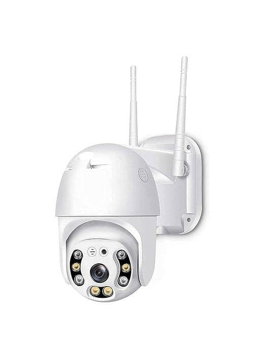 MAYUMI Full HD1080P Camera Two Way Audio/Motion Detection/Best Night Vision/Waterproof CCTV Camera Wi-Fi IP66 PTZ v380 PRO Camera Pan Tilt Surveillance Camera Support Upto 128G SD,White