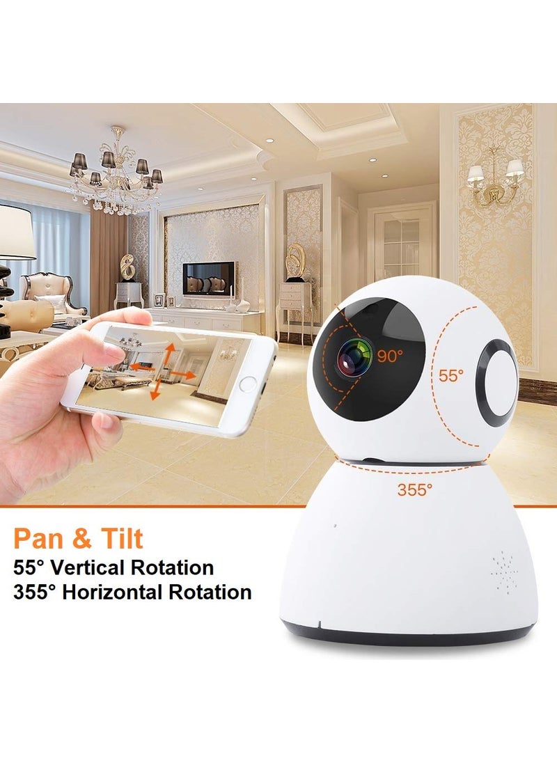 Tenda C80 1080p Full HD Pan and Tilt Wireless Cloud Camera with Night Vision (White)