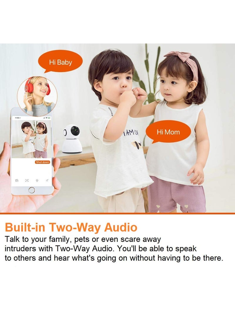 Tenda C80 1080p Full HD Pan and Tilt Wireless Cloud Camera with Night Vision (White)