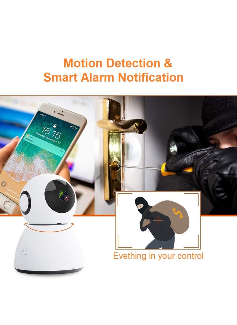 Tenda C80 1080p Full HD Pan and Tilt Wireless Cloud Camera with Night Vision (White)