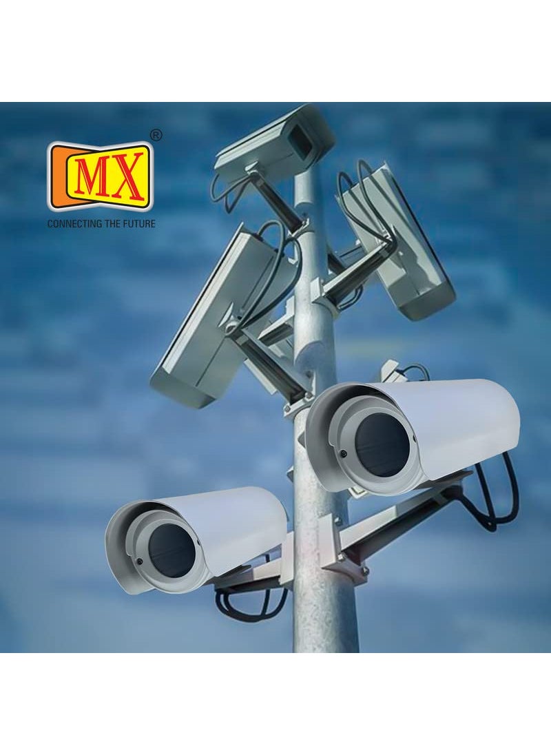 MX Outdoor WiFi CCTV Bullet Camera Housing for Dust Cover Protection IP66 Weather Resistant, Ethernet Port, Made in India