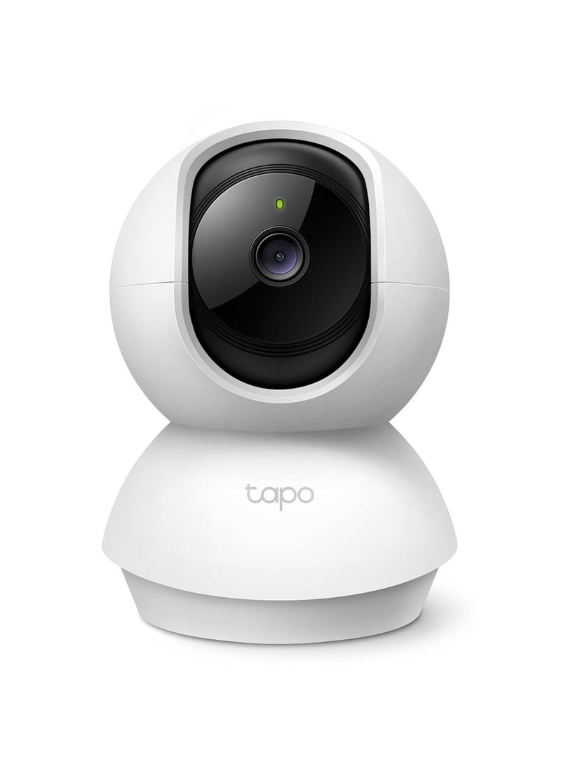Tapo TP-Link C200 360° 2MP 1080p Full HD Pan/Tilt Home Security Wi-Fi Smart Camera| Alexa Enabled| 2-Way Audio| Night Vision| Motion Detection| Sound and Light Alarm| Indoor CCTV White