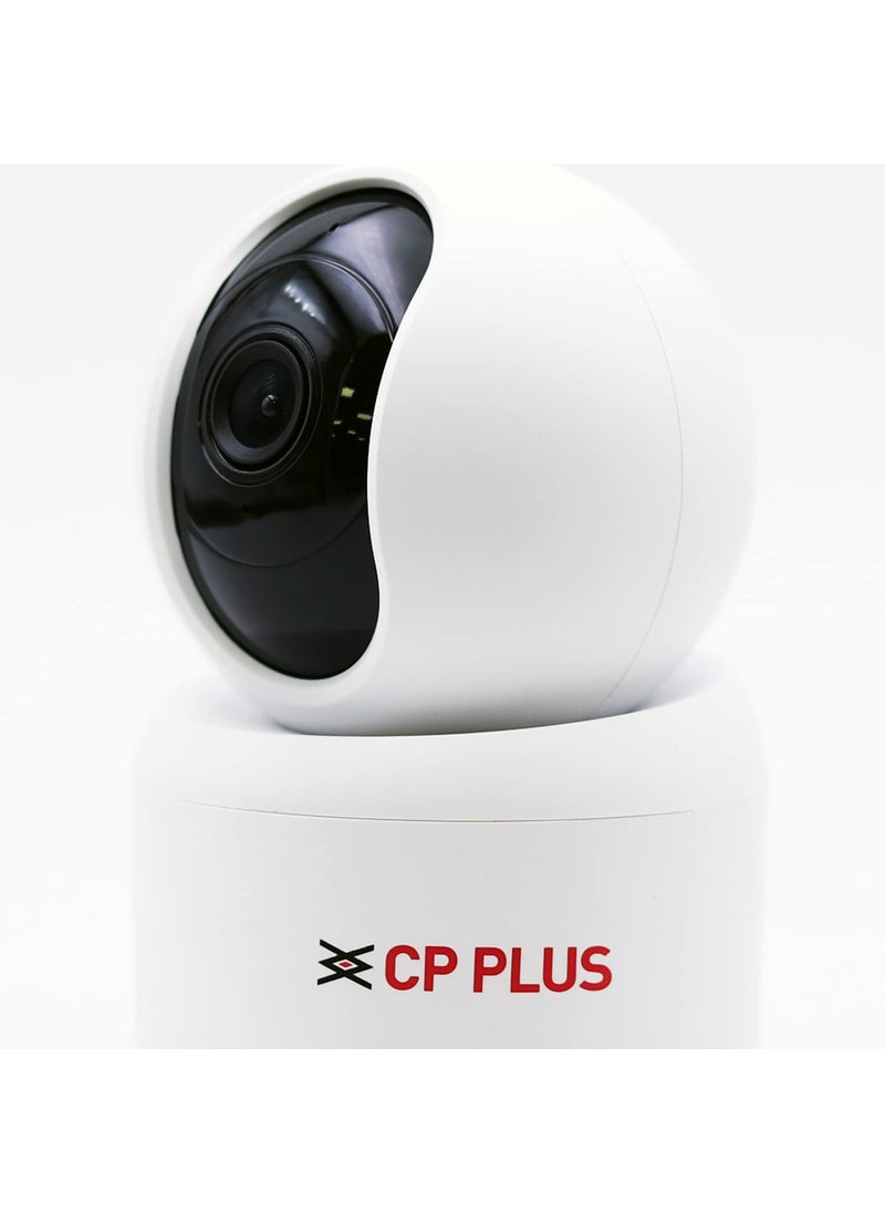 CP PLUS 4MP Quad HD Smart Wi-fi CCTV Camera | 2-Way Talk | 360° Pan & Tilt | Built-in Siren| Echo Cacellation Mode| Suports Sound Detection | IR Distance 15Mtr | SD Card (Up to 256 GB) | CP-E45A