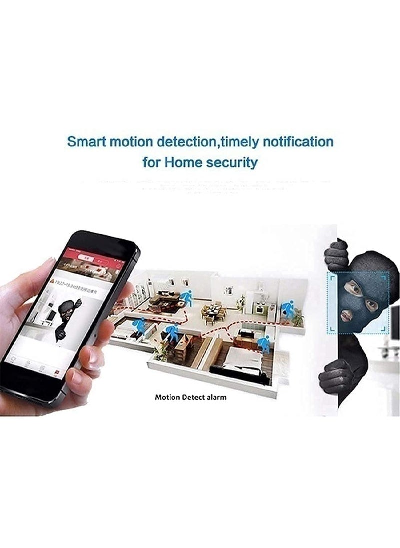 AUSHA® 1080p CCTV Camera for Home with Mobile connectivity, Night Vision, Smart Motion Detection,Two Way Audio