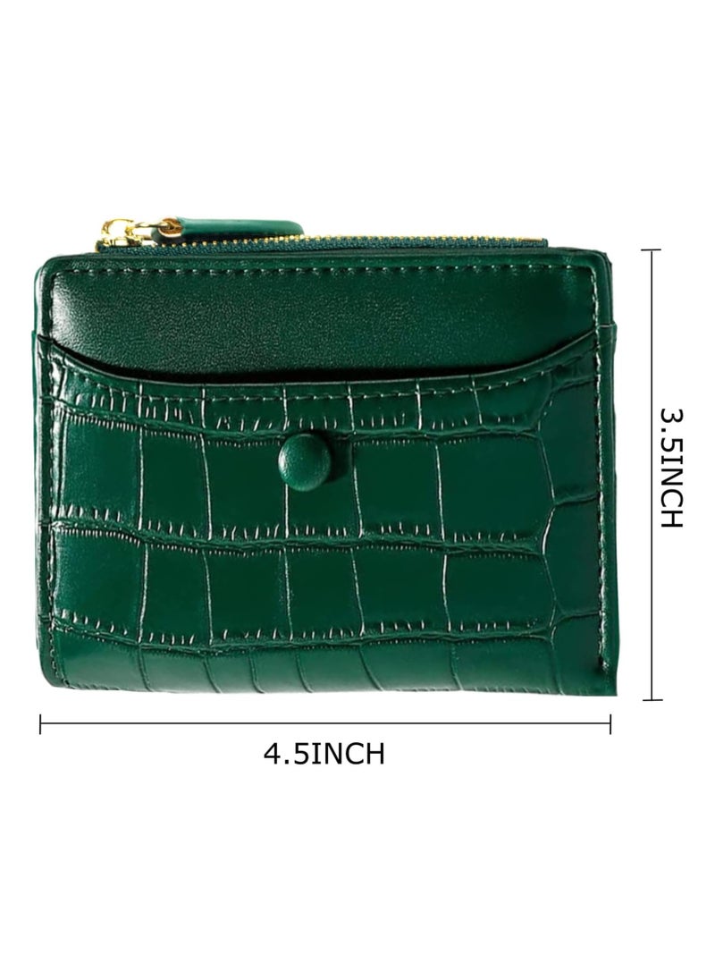 Women Wallet with Bifold Compact Size Classic Handy Ladies Small Short Wallet Purse Gift for Birthday and Party