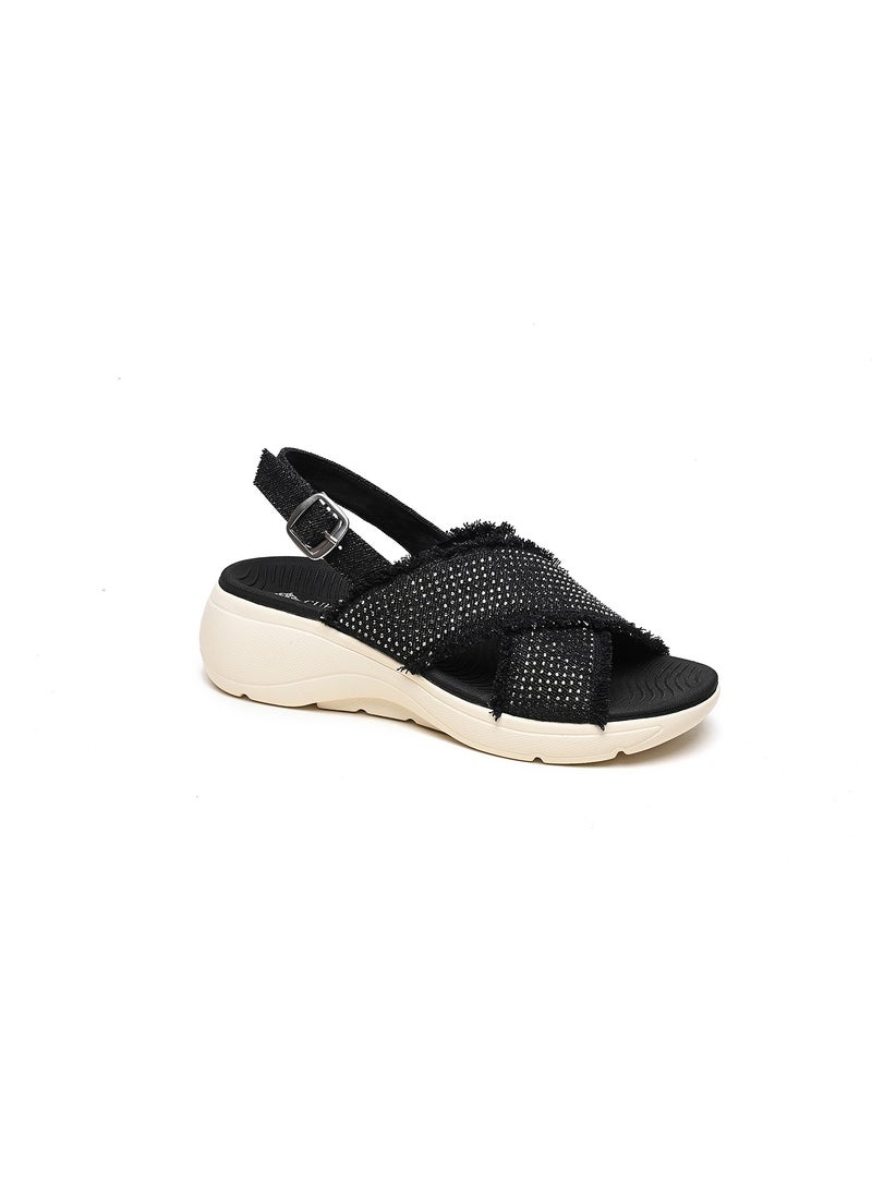 Sling back Denim sling back Wedge Sandals