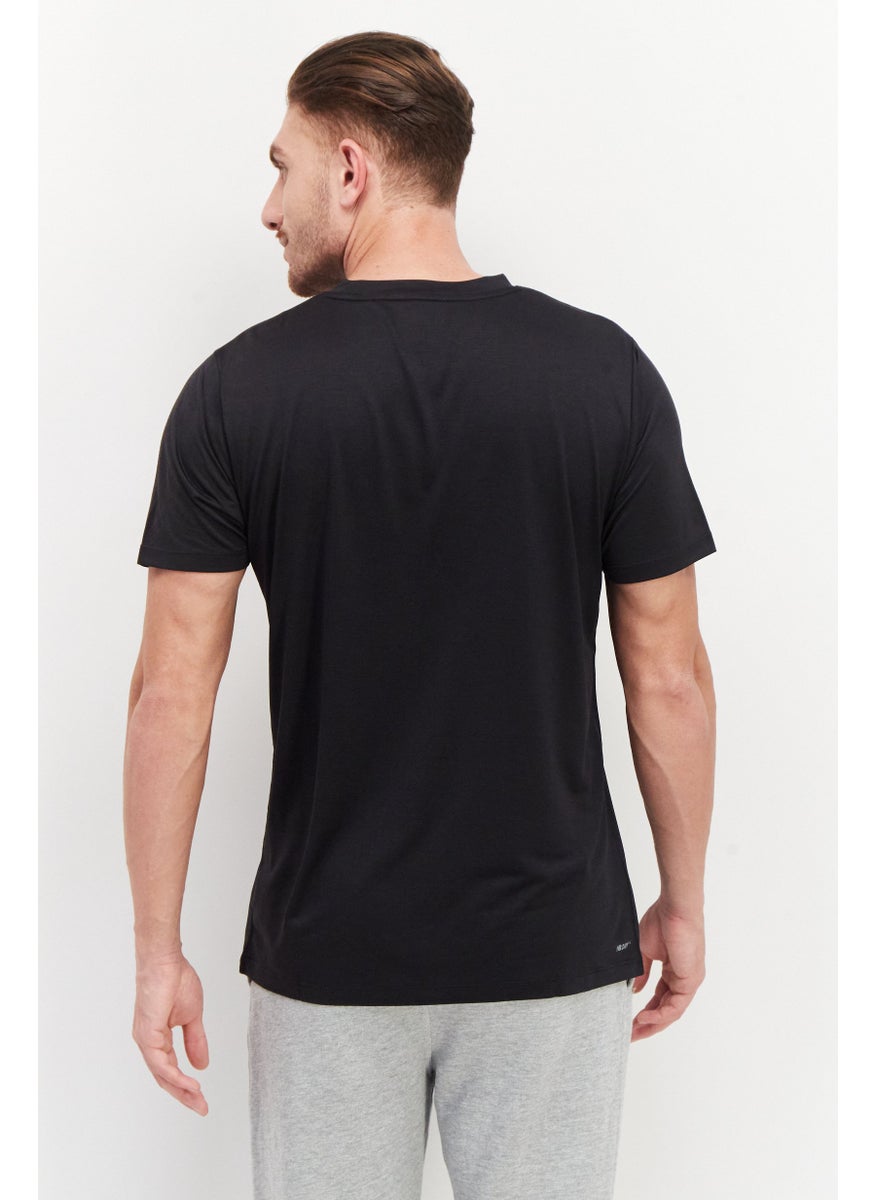 Men Sportswear Fit Short Sleeve Training T-Shirt, Black