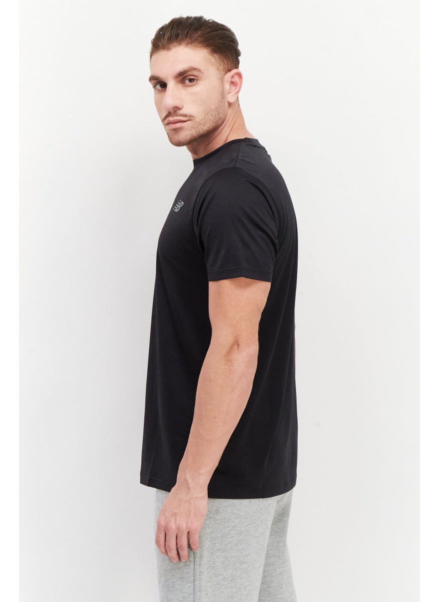 Men Sportswear Fit Short Sleeve Training T-Shirt, Black
