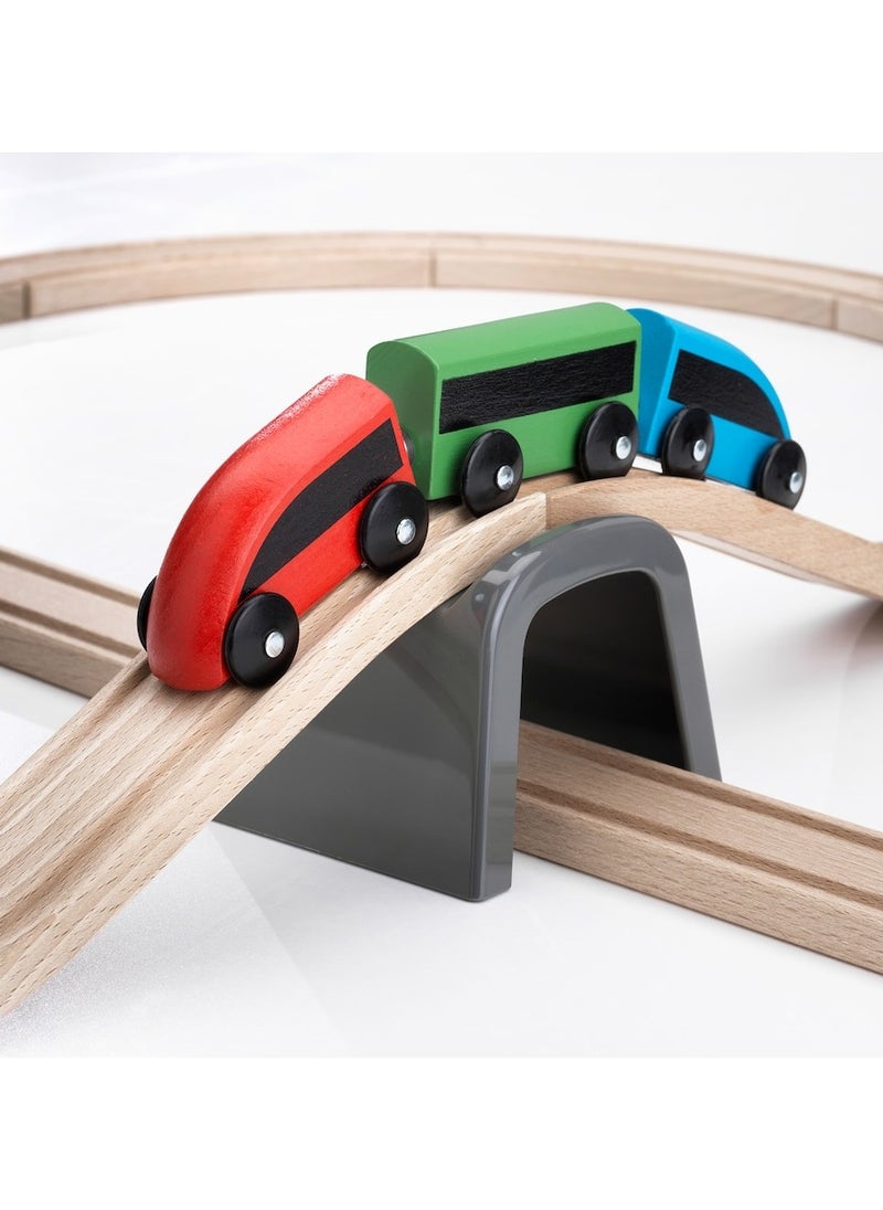 LILLABO 20-piece basic train set, multicolour