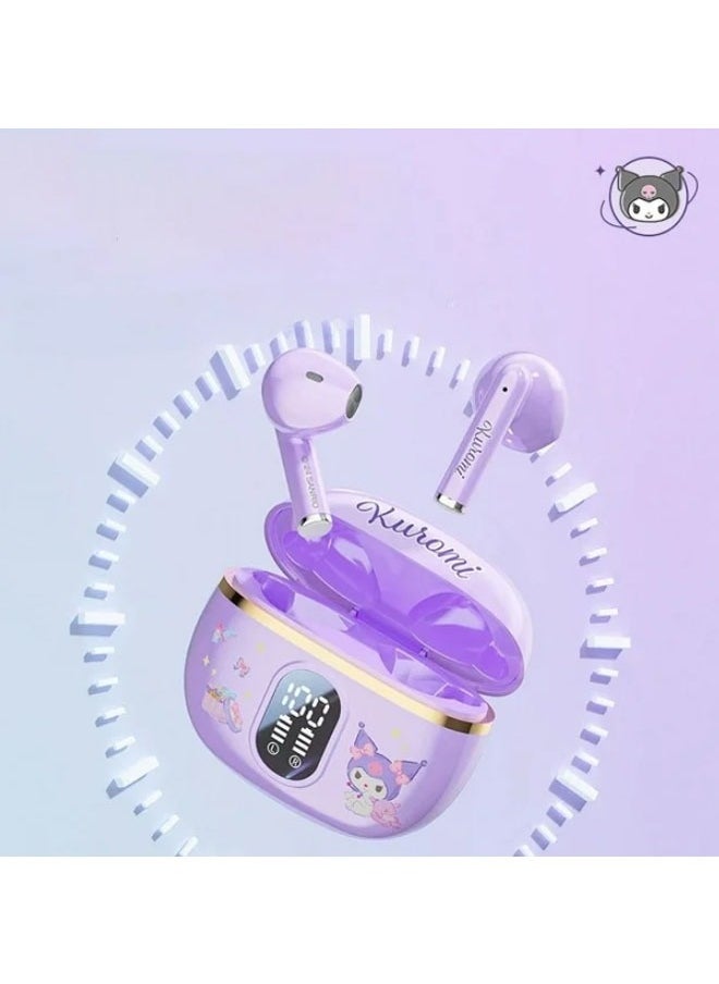 2024 Sanrio Kuromi Bluetooth Headset Bluetooth True Wireless In-Ear Noise Cancelling Super Long Battery Life Gaming Earbuds